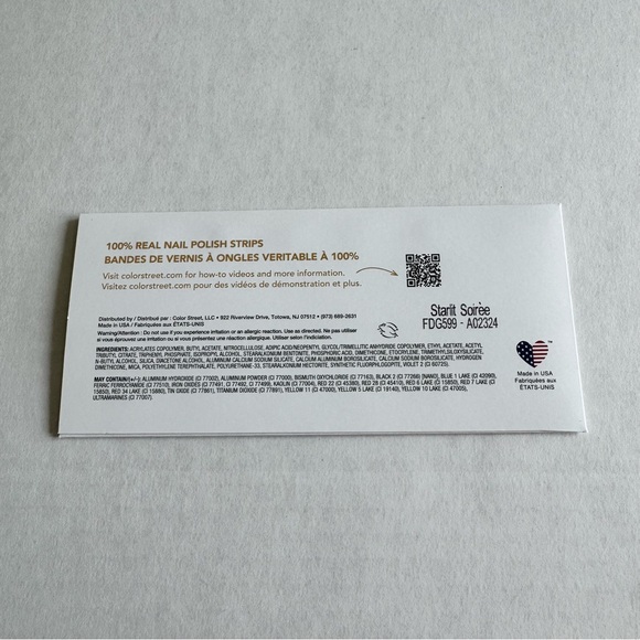 *Exclusive* Color Street: Starlit Soirée | Gold Burgundy Stars Glitter Gradient - Picture 4 of 9